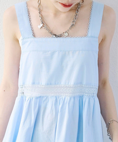 w closet 復古蕾絲長款連衣裙