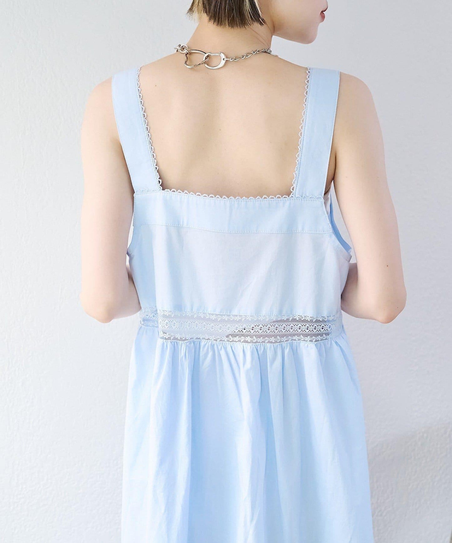 w closet 復古蕾絲長款連衣裙