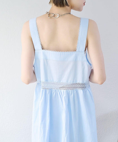 w closet 復古蕾絲長款連衣裙