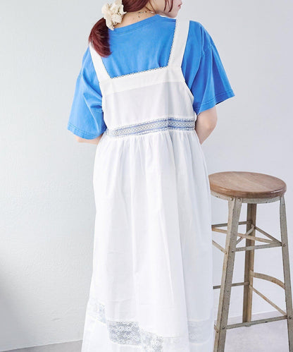 w closet 復古蕾絲長款連衣裙