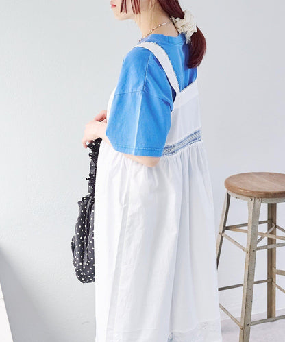 w closet 復古蕾絲長款連衣裙