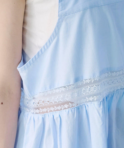 w closet 復古蕾絲長款連衣裙