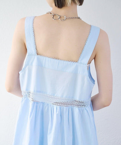 w closet 復古蕾絲長款連衣裙