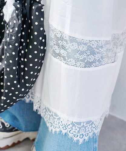 w closet 復古蕾絲長款連衣裙