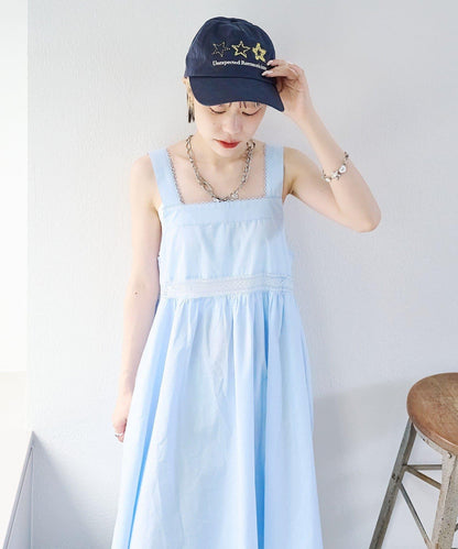 w closet 復古蕾絲長款連衣裙