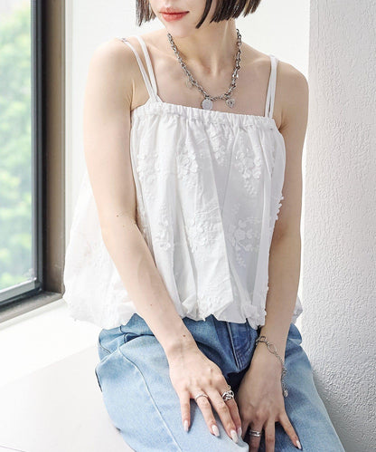 2WAY 氣球廓形 蕾絲 吊帶背心