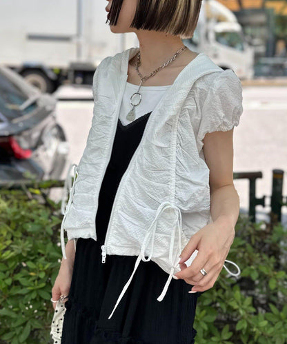 連帽拉鍊短外套