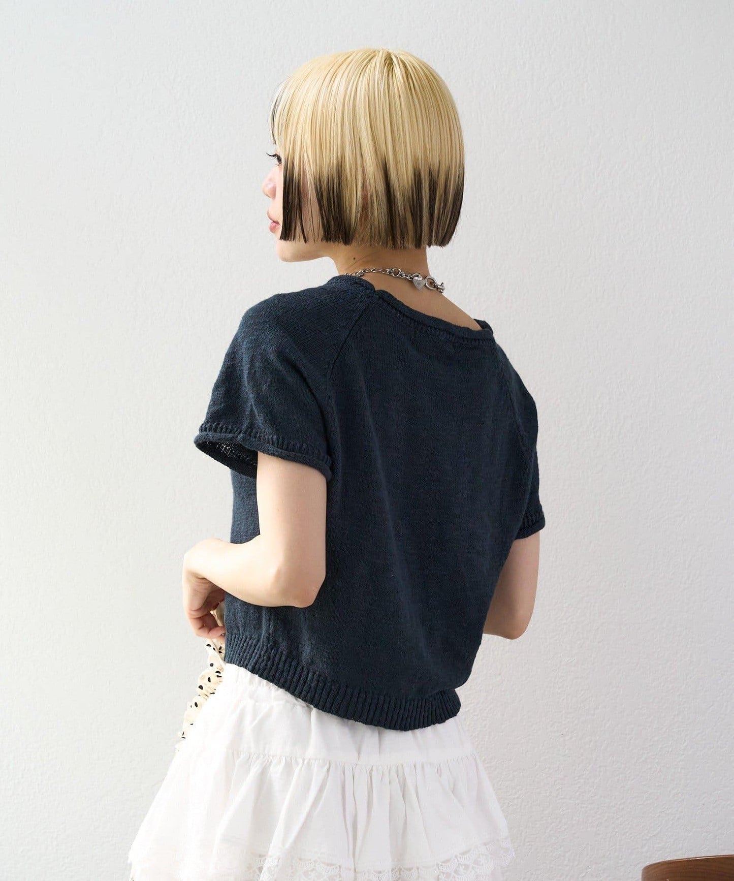 I LOVE 字母針織上衣