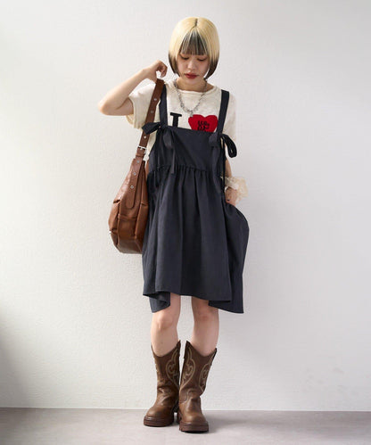 I LOVE 字母針織上衣