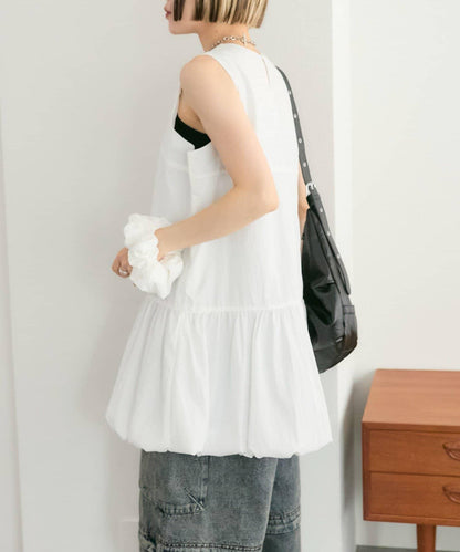 褶皺領 氣球廓形 連衣裙