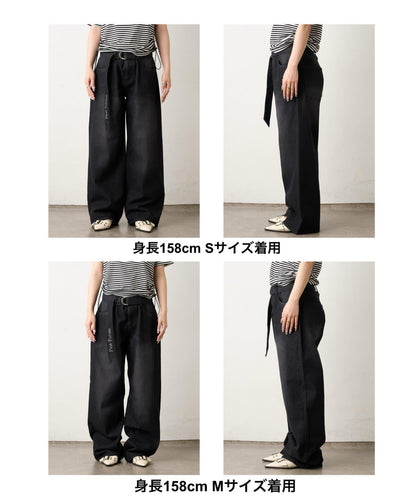 PF腰帶 直筒 牛仔面料 牛仔褲