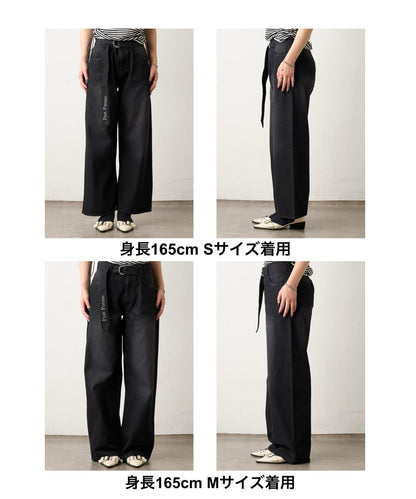 PF腰帶 直筒 牛仔面料 牛仔褲