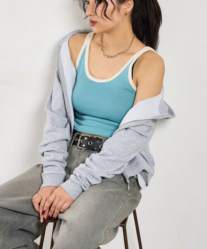 滾邊針織吊帶 6色可選