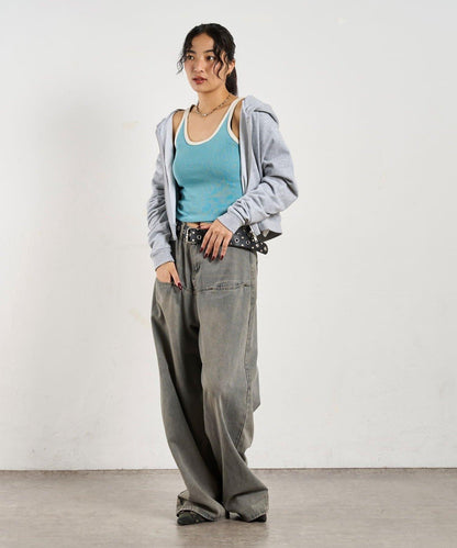 滾邊針織吊帶 6色可選