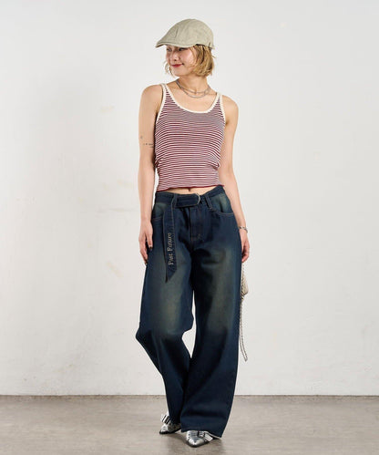 滾邊針織吊帶 6色可選