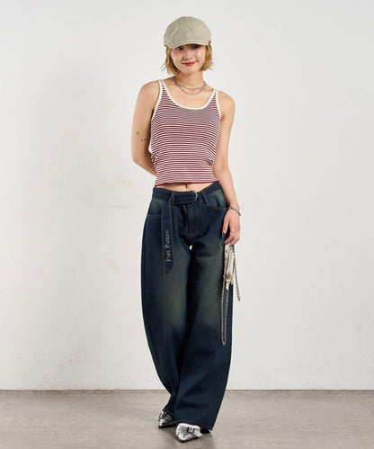 滾邊針織吊帶 6色可選