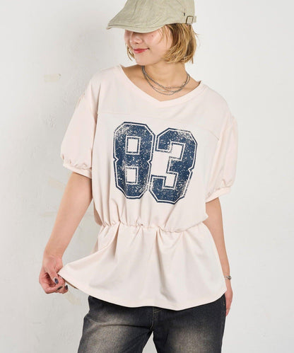 數字印花 中長款T恤