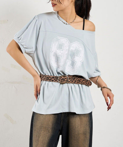 數字印花 中長款T恤