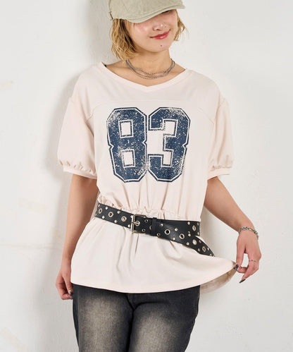 數字印花 中長款T恤