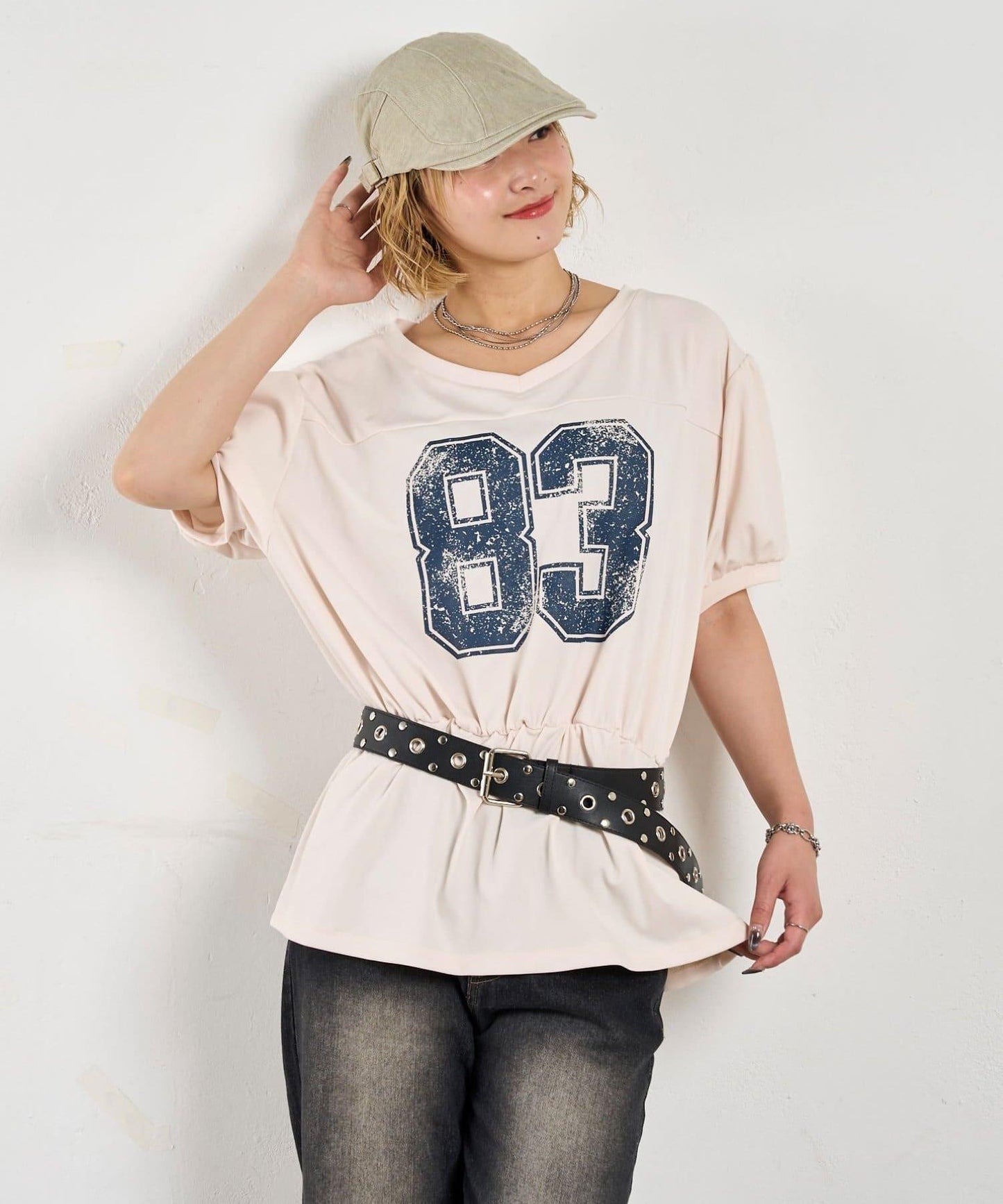 數字印花 中長款T恤