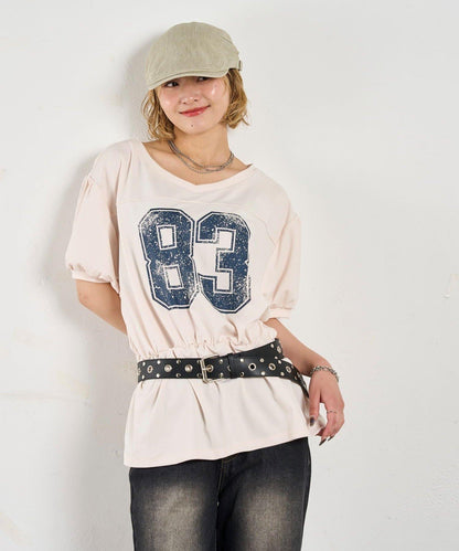 數字印花 中長款T恤