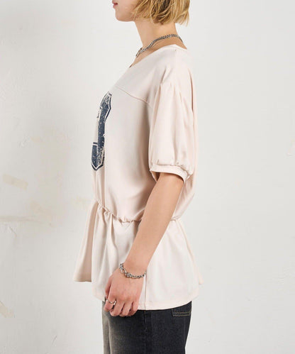 數字印花 中長款T恤