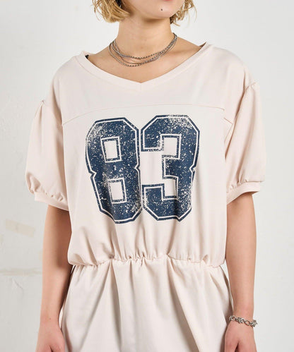 數字印花 中長款T恤