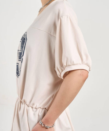 數字印花 中長款T恤