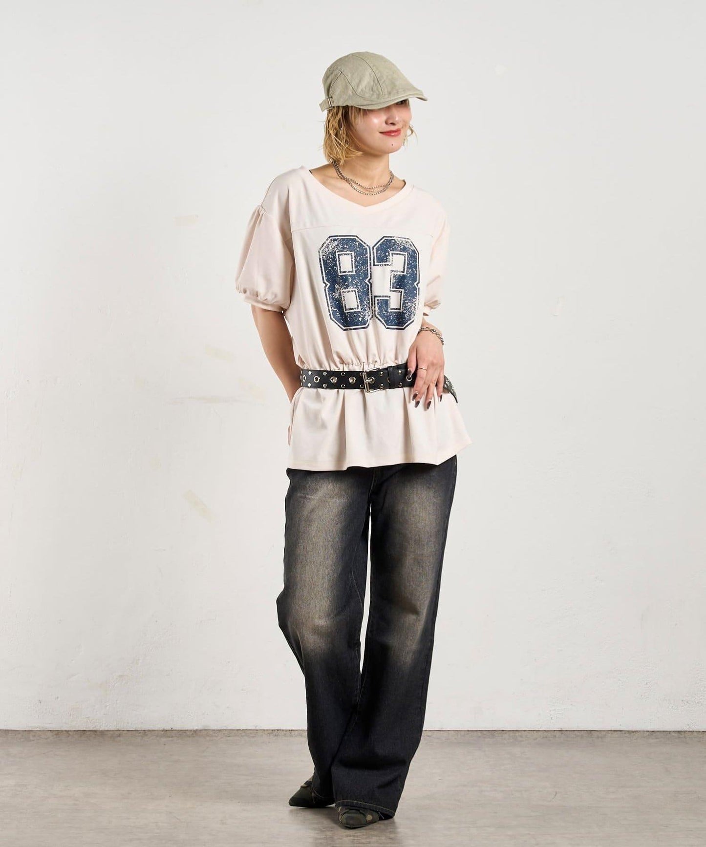 數字印花 中長款T恤