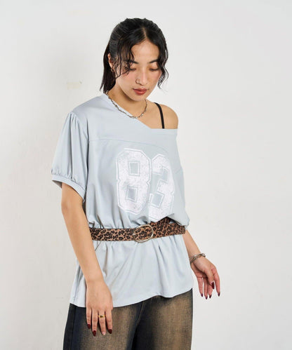 數字印花 中長款T恤