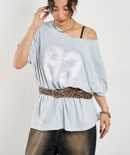 數字印花 中長款T恤