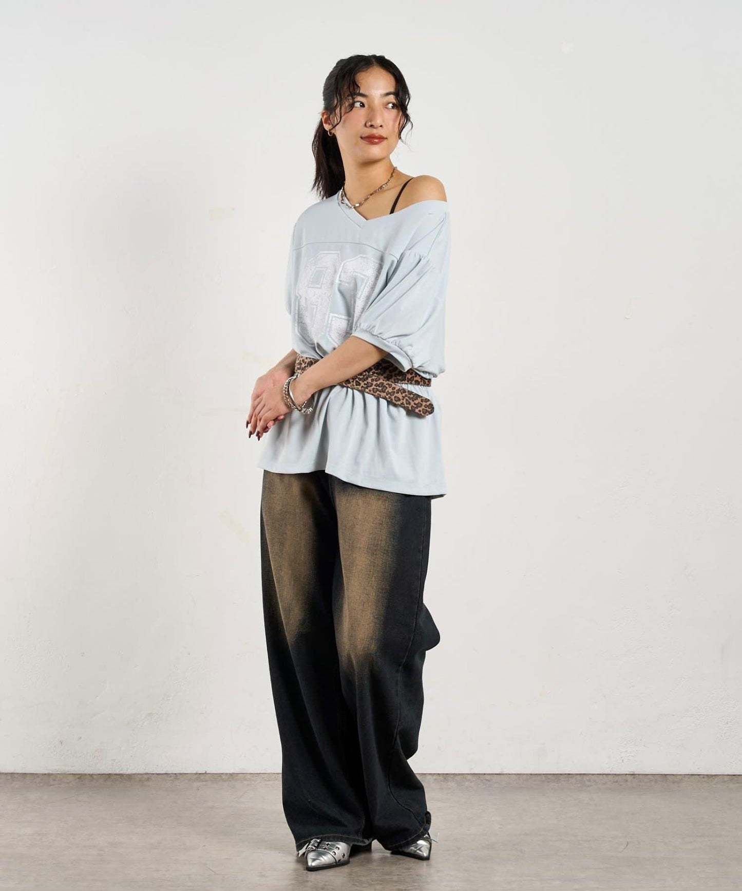 數字印花 中長款T恤