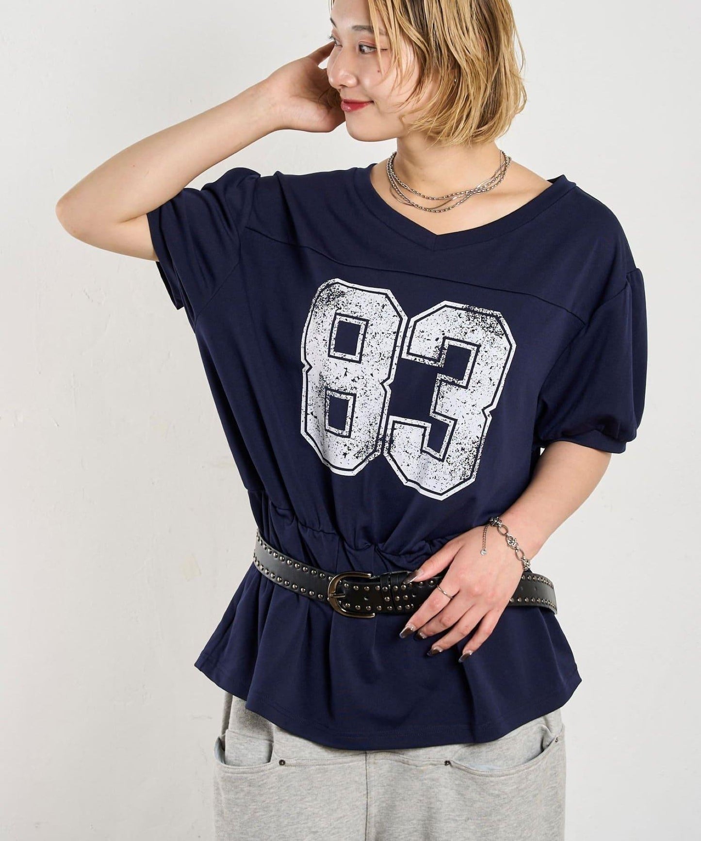 數字印花 中長款T恤