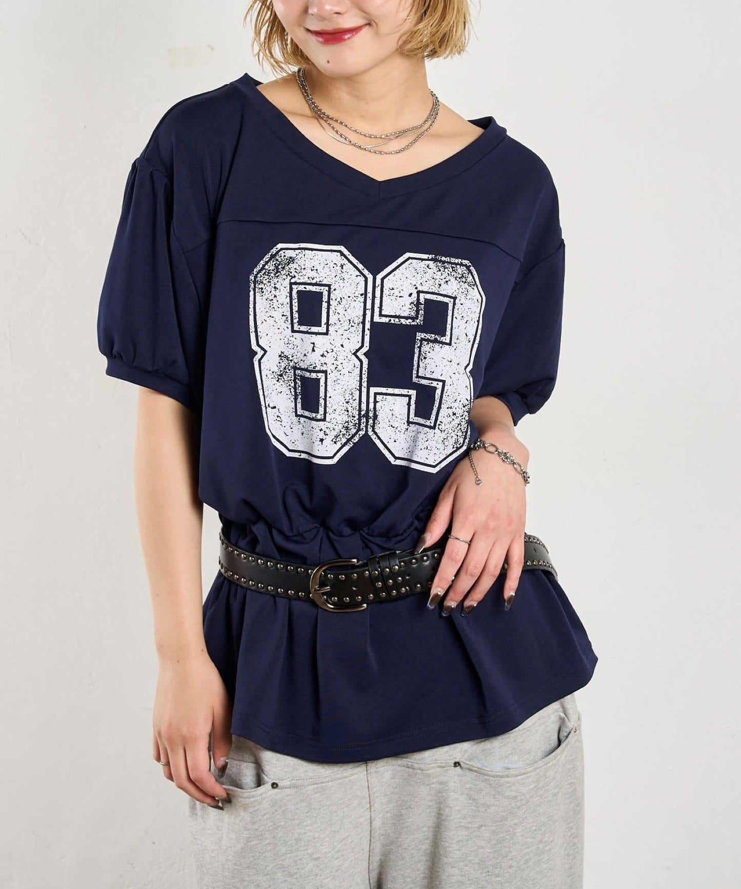 數字印花 中長款T恤