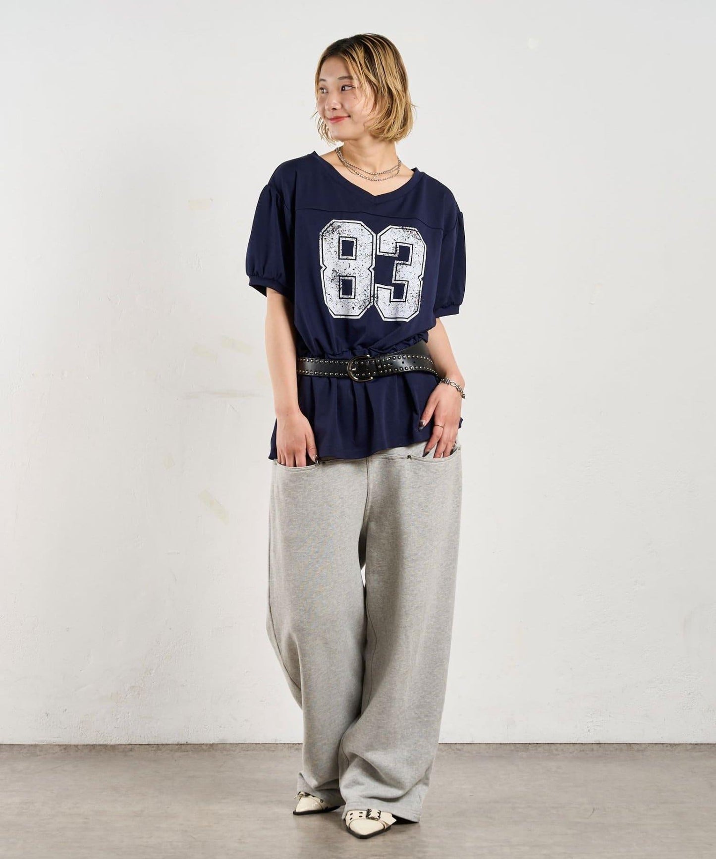 數字印花 中長款T恤