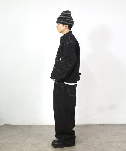 WHO'S WHO gallery 黑色牛仔夾克 日本製