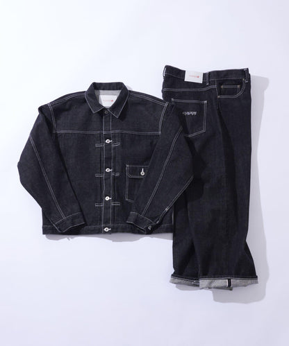 WHO'S WHO gallery 黑色牛仔夾克 日本製