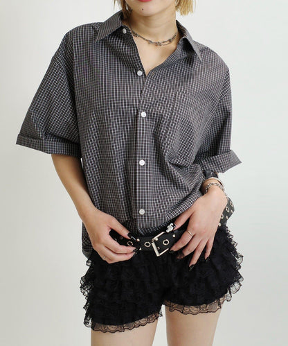 WHO'S WHO gallery 格紋短袖襯衫