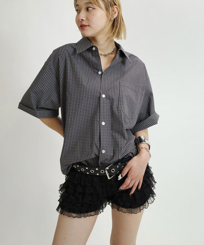 WHO'S WHO gallery 格紋短袖襯衫