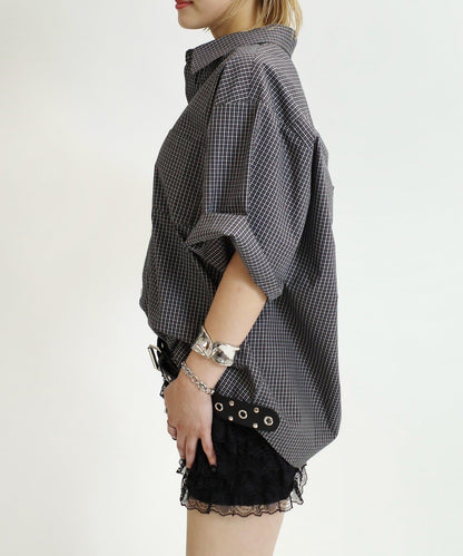 WHO'S WHO gallery 格紋短袖襯衫