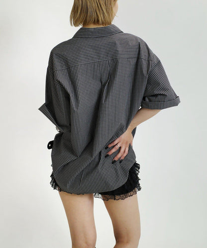 WHO'S WHO gallery 格紋短袖襯衫