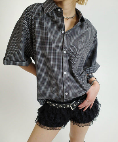 WHO'S WHO gallery 格紋短袖襯衫