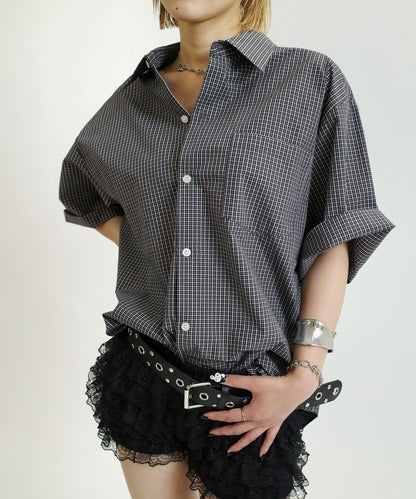 WHO'S WHO gallery 格紋短袖襯衫