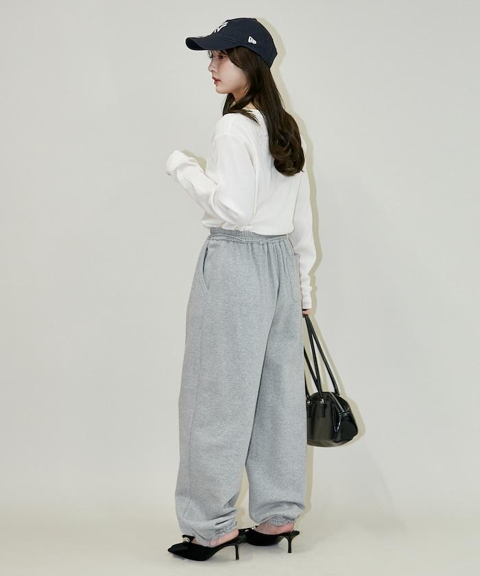 輕質華夫格亨利領長袖T恤