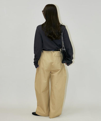 輕質華夫格亨利領長袖T恤