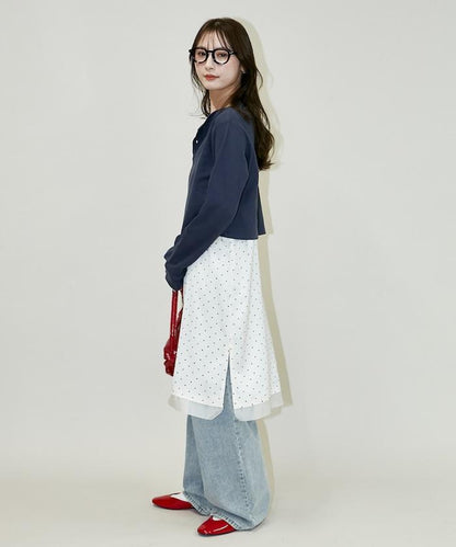 輕質華夫格亨利領長袖T恤