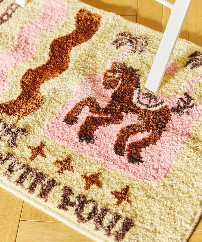 TOYAMEG 馬圖案入戶門墊