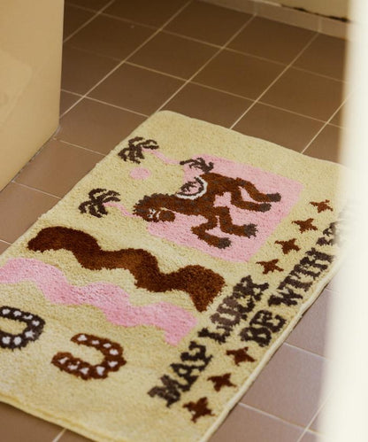 TOYAMEG 馬圖案入戶門墊