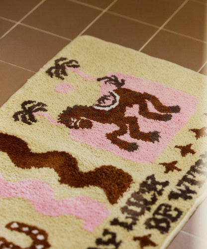 TOYAMEG 馬圖案入戶門墊