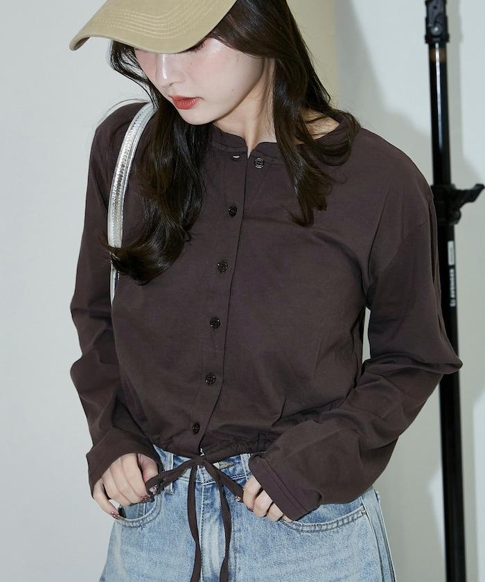 抽繩設計 針織開衫